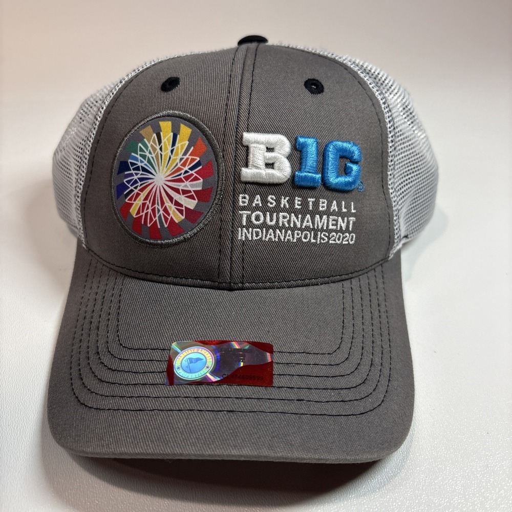 NWT Big 10 Basketball Tournament Indianapolis Indiana 2020 Trucker Hat Cap - Picture 1 of 3